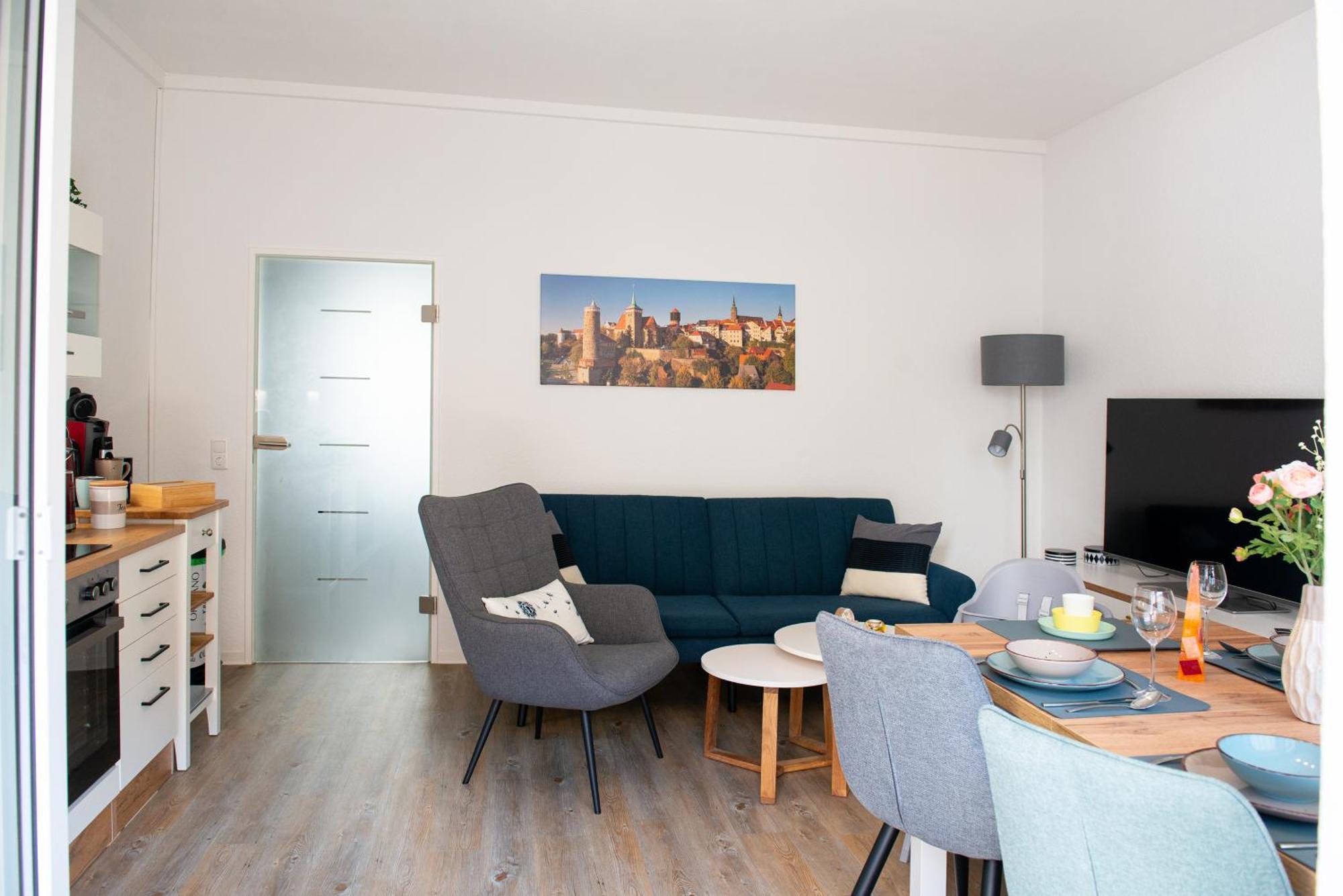 Savor 5 Personen 2 Schlafzimmer Babybett Netflix Balkon Zentrum * Bautzen